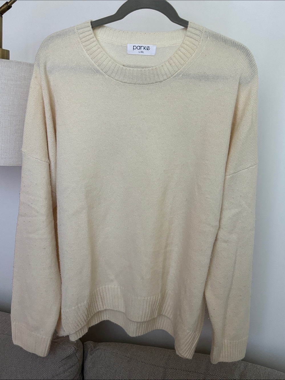 Parke Cream Cashmere Sweater